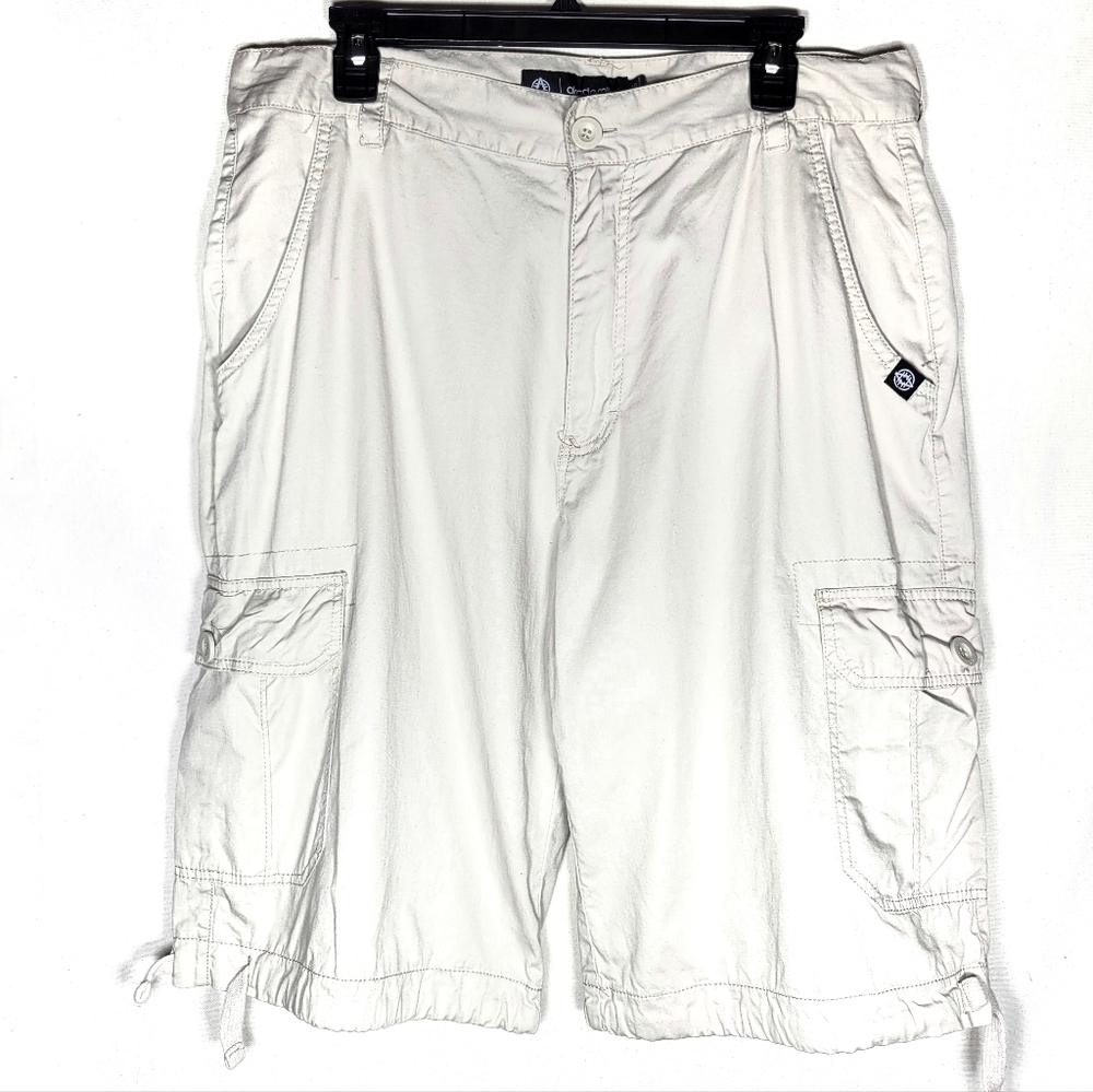 Size 36 light khaki cargo shorts akademiks men's